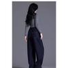 Elastic Waist Wide Leg Jeans Women's Spring Autumn Loose High Waist Sickle Shaped Knife Pants Casual Denim Pant