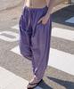 Michikoleondeonkosino Button Detail Shirred Pants Muted Purple