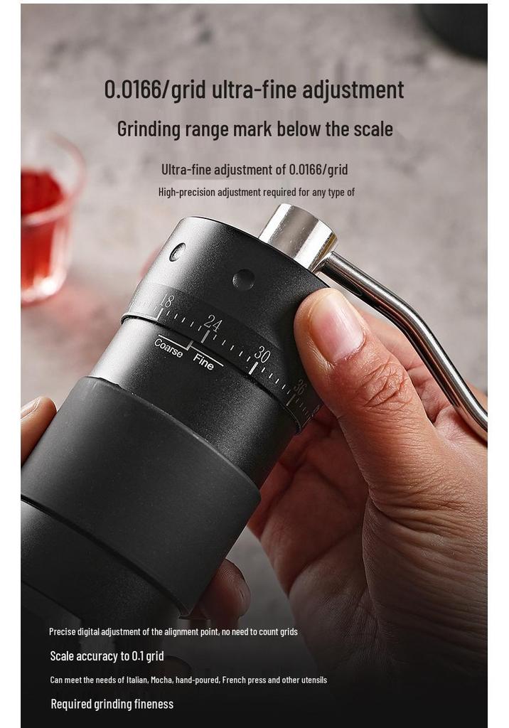 Manual Hand-Crank Coffee Grinder for Home Use