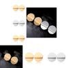 Chic Versatile Round Earrings For Women Trendy Foldable Design Perfect Gift