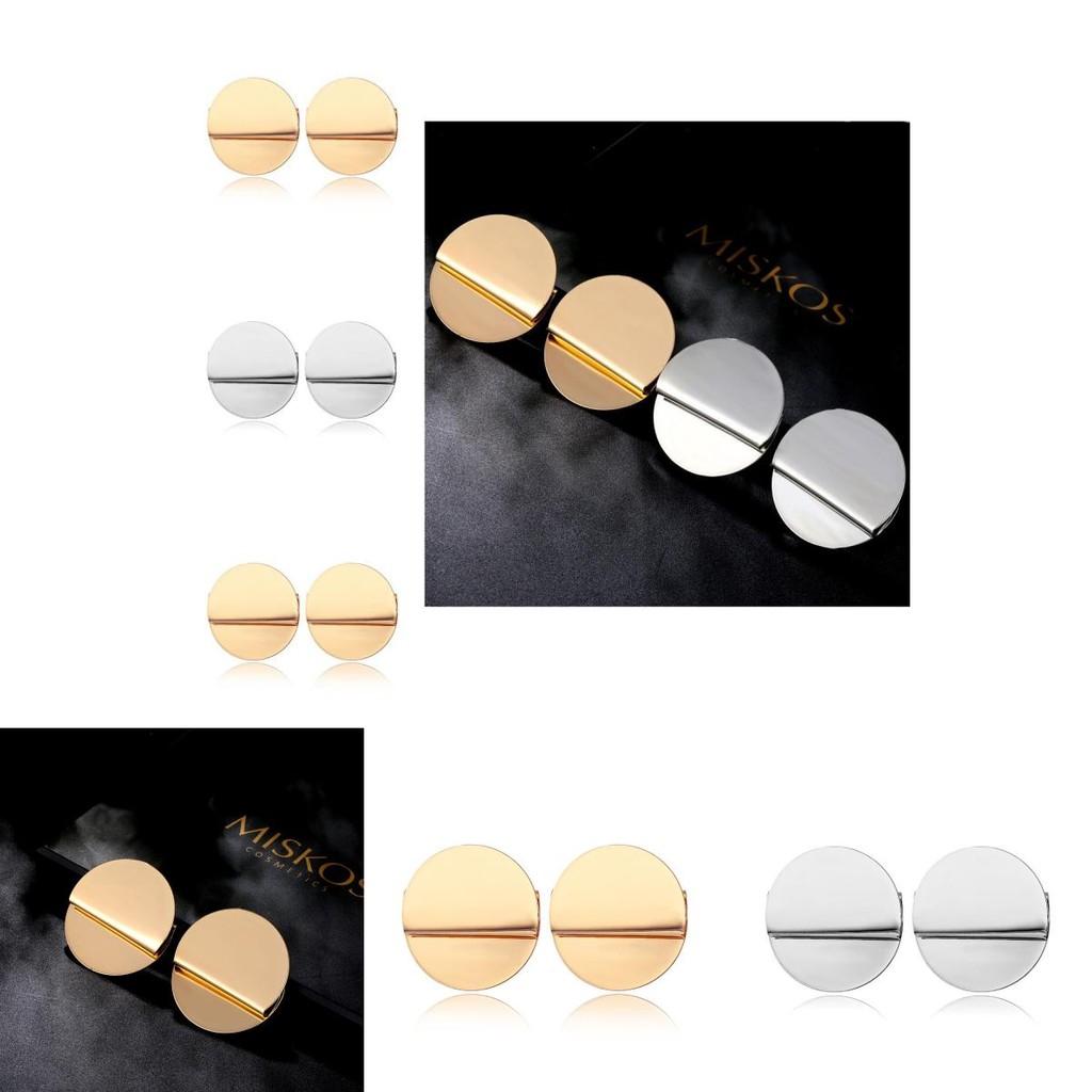 Chic Versatile Round Earrings For Women Trendy Foldable Design Perfect Gift