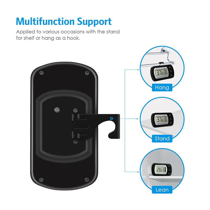 1/2PCS Fridge Thermometer Anti-humidity Refrigerator Freezer Electric Digital Thermometer Temperature Monitor LCD Display with