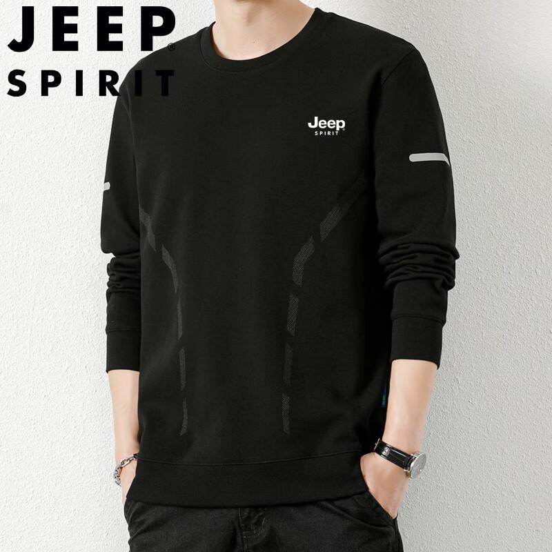 JEEP SPIRIT Herr Långärmad Crew Neck Sweatshirt