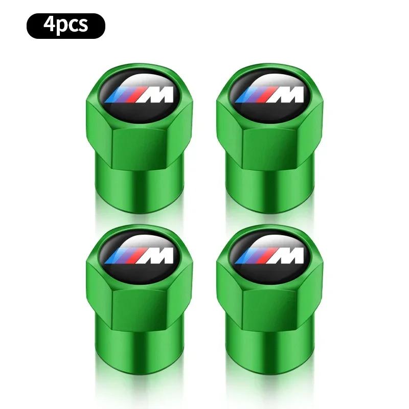 Set da 4 Pezzi Tappi Valvole Aria Gomme Cerchi Auto in Metallo Coprivalvole Stelo Per BMW M Performance E36 E60 E90 X2 X1 X3 X5 E46 E39 E70 M3 M5 M6