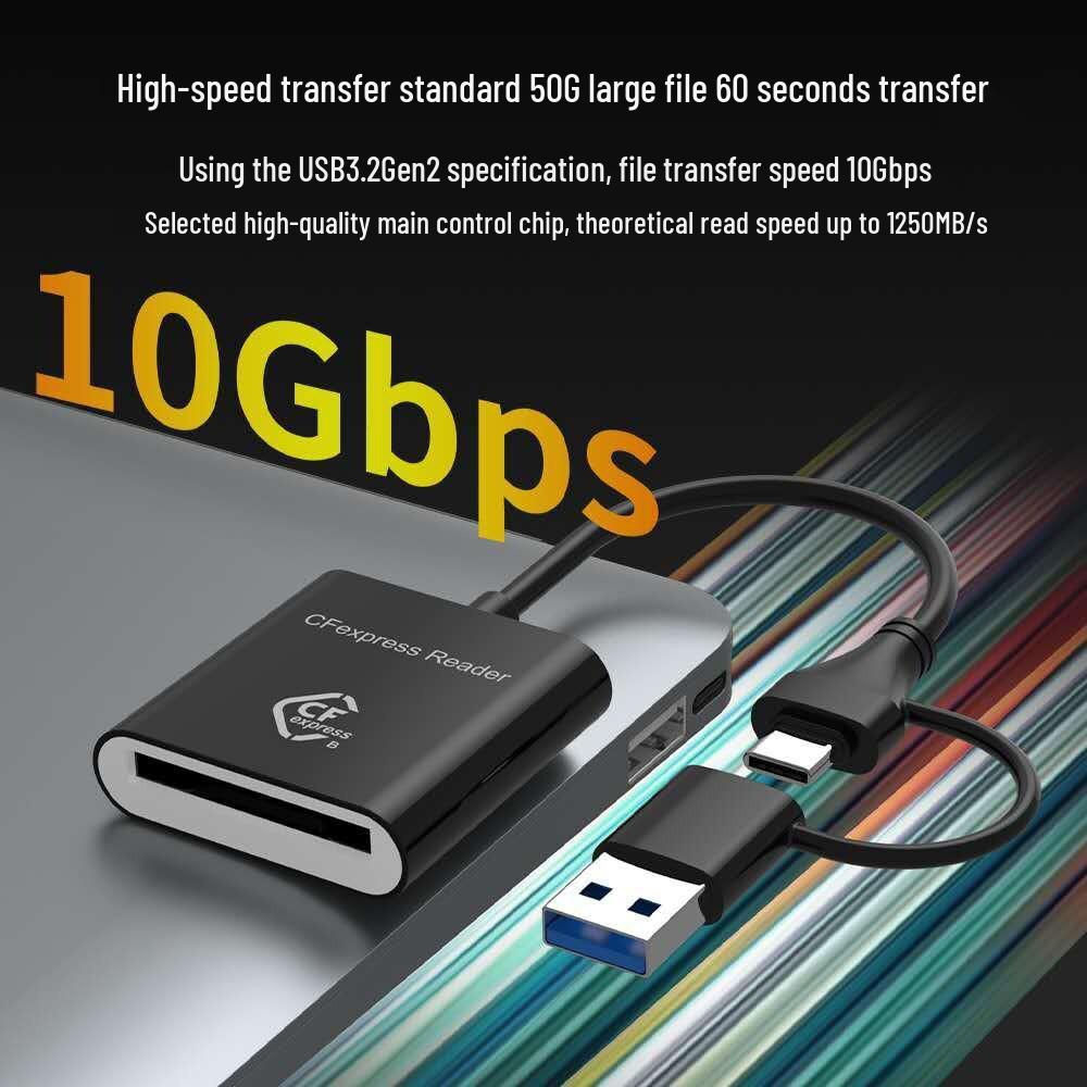 USB 3.2 CFexpress Type B Card Reader, 10Gbps High-Speed Transmission