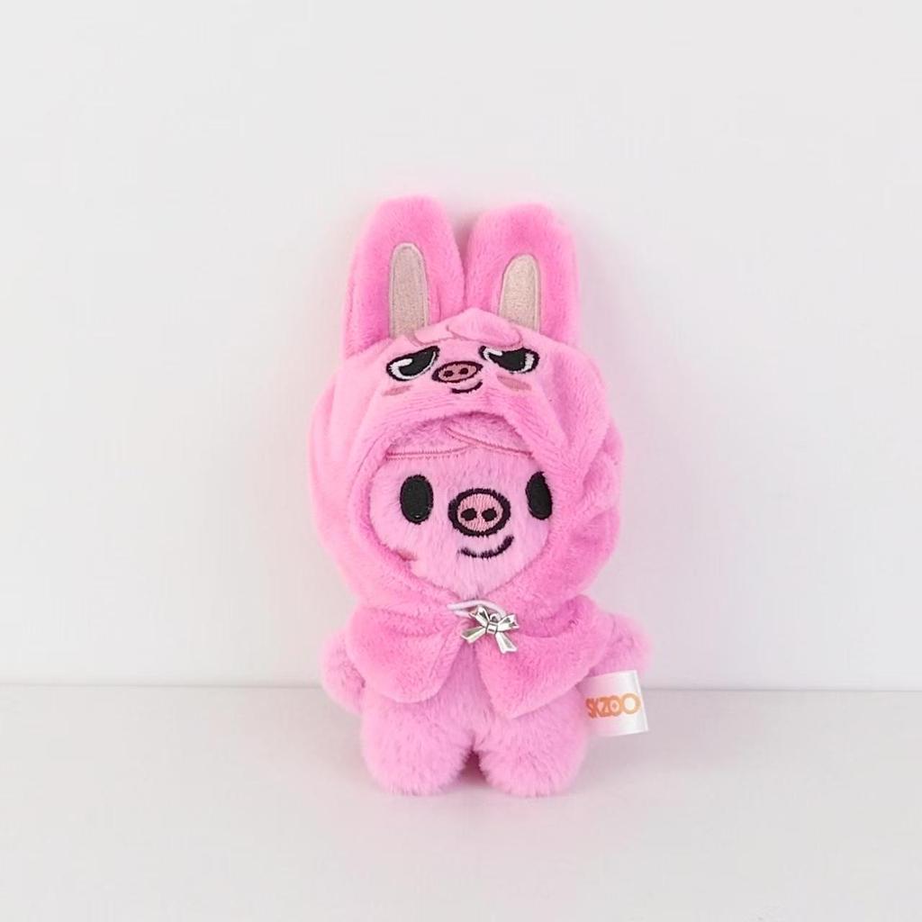 SKZOO Bang Chan 10cm Plush Doll with Cloak Keychain - SKZ Seoul Style