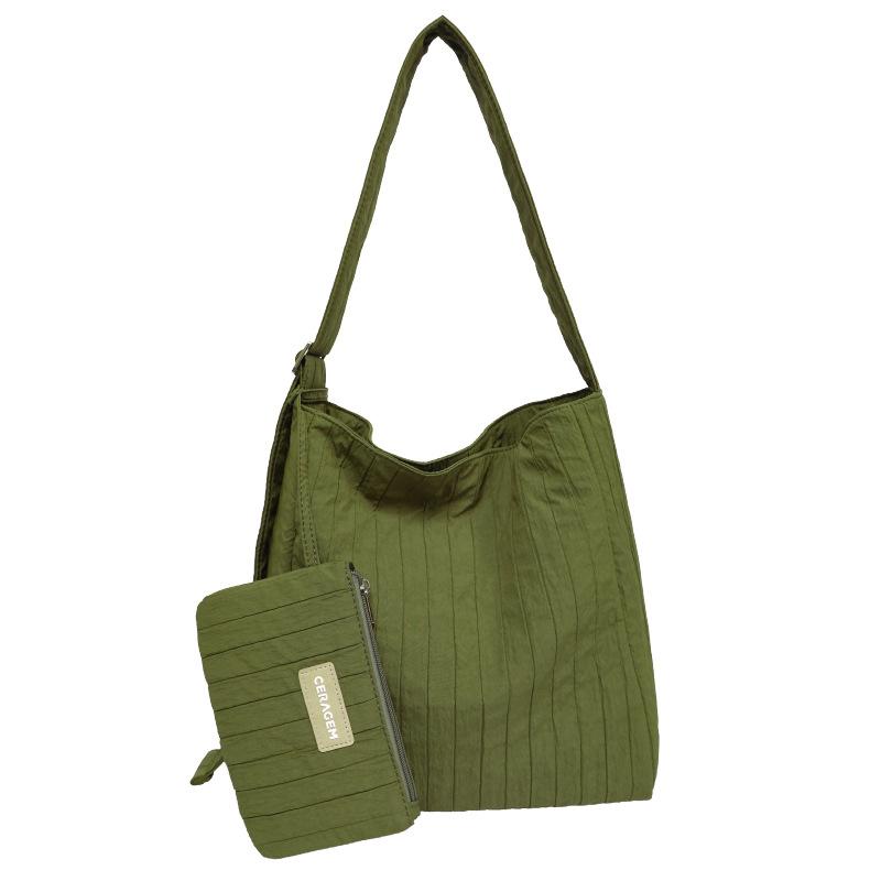 Bucket Bag, Women's Bag, Pleated Armpit Bag, Korean Version Commuting Tote Bag, Large Capacity Shoulder Bag