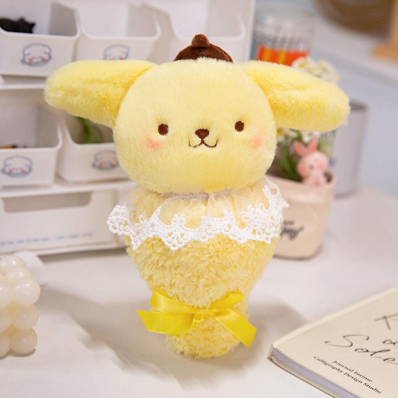 

25cm Plush Toy Doll Bouquet Little Devil Melody Soft Stuffed Animal Doll Giving Girlfriend Christmas Girl Birthday Gift 25cm