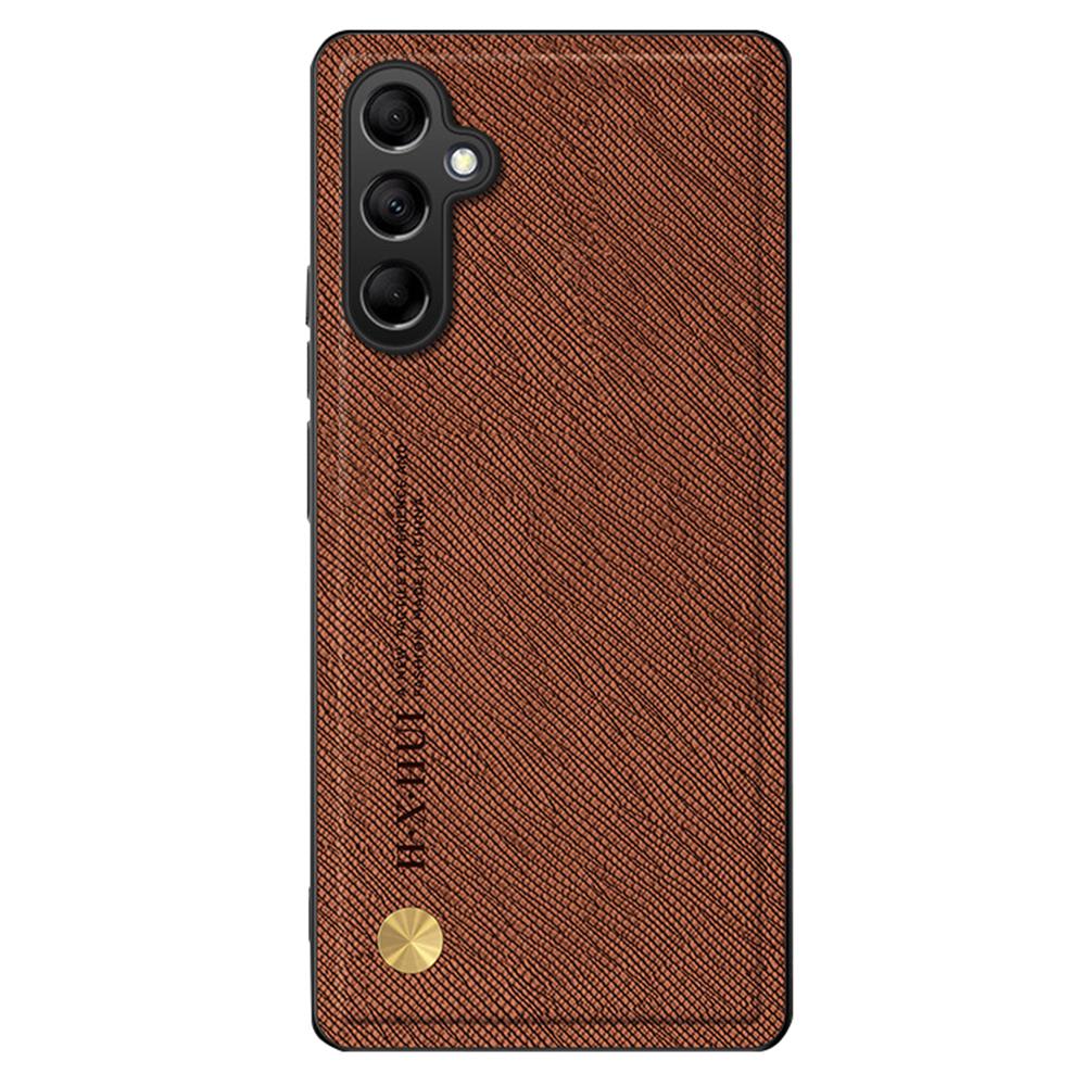 For Samsung Galaxy S25+ Case Cross Texture Leather+TPU Phone Cover Support Magnetic Car Holder