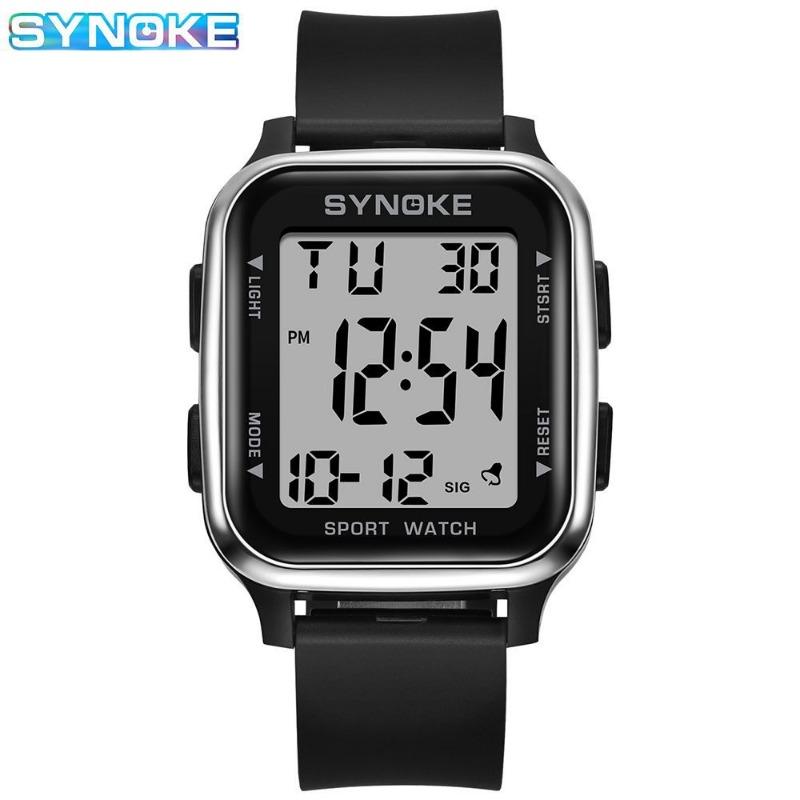 

Top Brand New Fashion Multifunctional Square Male Student Electronic Watch Outdoor Sports Waterproof Men s Watch