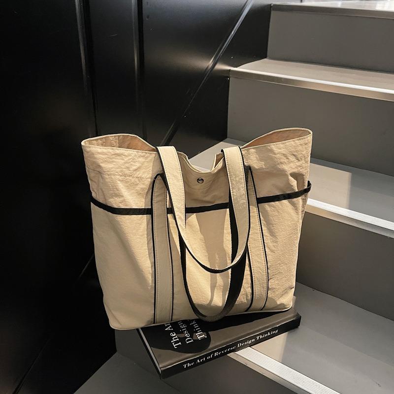 

Новая сумка большой вместимости женская простая сумка через плечо повседневная дамская сумочка студенческая сумка-тоут для поездок на работу хаки