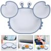 Crab Seperation Bowl Food Toddler Training Disc Silica Gel