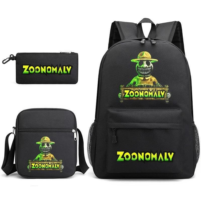 Deformed Zoo Surrounding Primary School Students Schoolbag Trend Starry Sky Backpack Leisure Three-piece Set