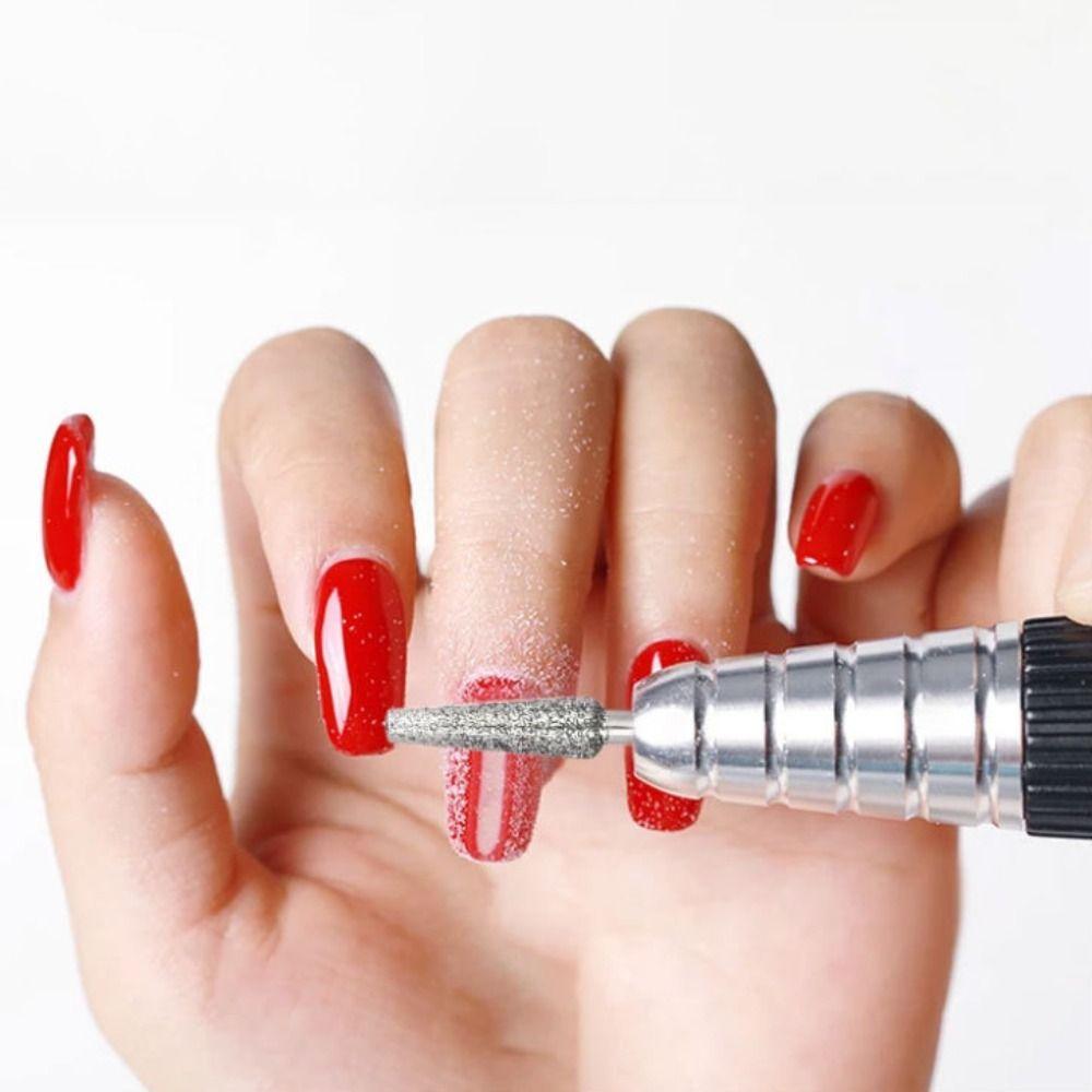 6Pcs Wear-resistant Nail Art Drill Bit Kits Professional Cuticle Nail Grinding Bits  Pedicure Care