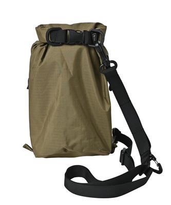 STUFF SACK MINI POCHETTE Waterproof Water Repellent Men Women Unisex Shoulder Bag Shoulder Pouch Carabiner Stylish Outdoor Festival Khaki [KIU]