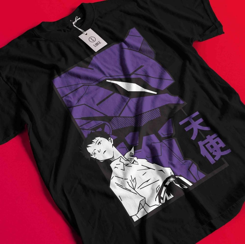 Neon Genesis Evangelion T-Shirt Eva Shirt Asuka Tshirt Ayanami Tee Mari Misato BB1549
