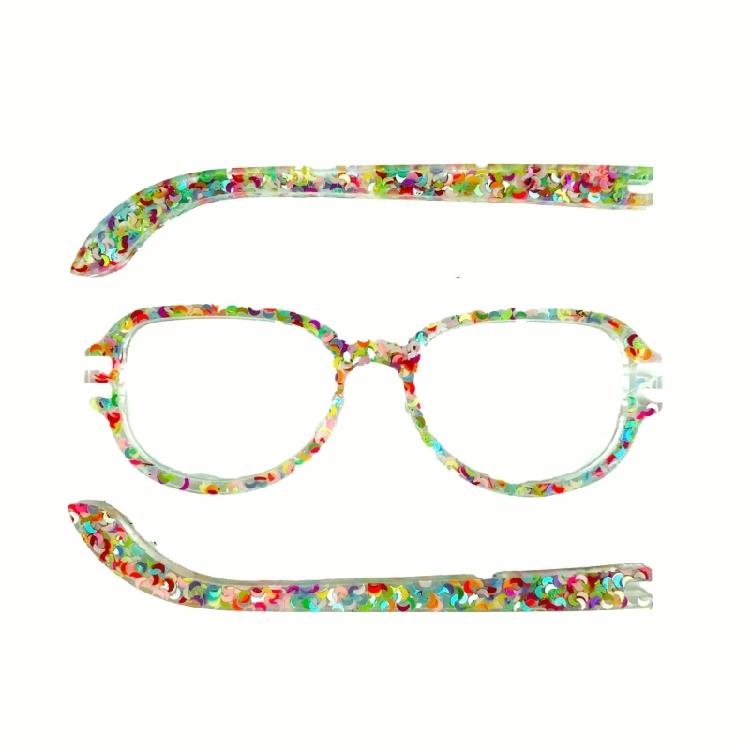 Glasses Shape Ornament Decoration Mold Used for Resin Casting Jewelry Making