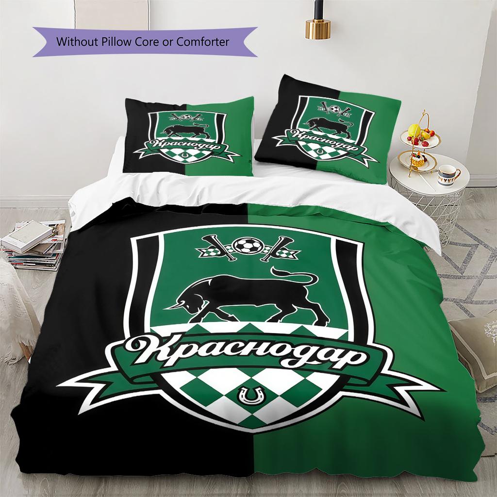 FC Krasnodar Legend Bedding Quilt Set Quilt Cover Pillowcase Home Decoration Birthday Gift (1 * duvet cover + 2 * pillowcase, without core)