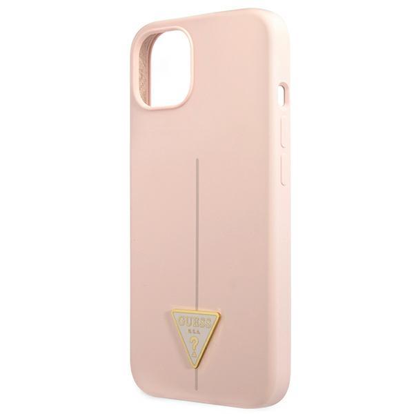 Guess Guhcp13Ssltgp Iphone 13 Mini 5,4 Różowy/Pink Hardcase Silicone Triangle