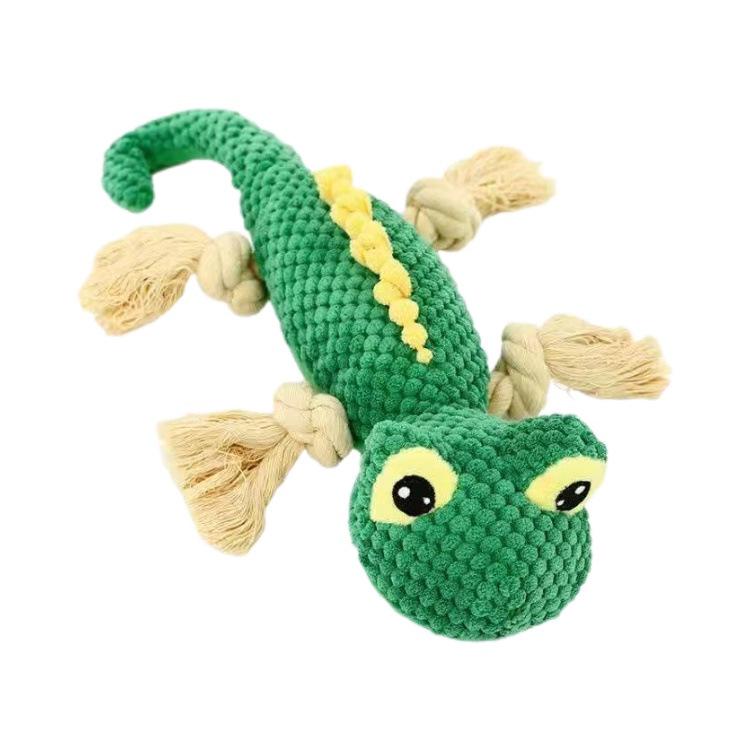 Pet Lizard Sounding Plush Toy - Tear-Resistant & Molar Relief for Dogs & Cats