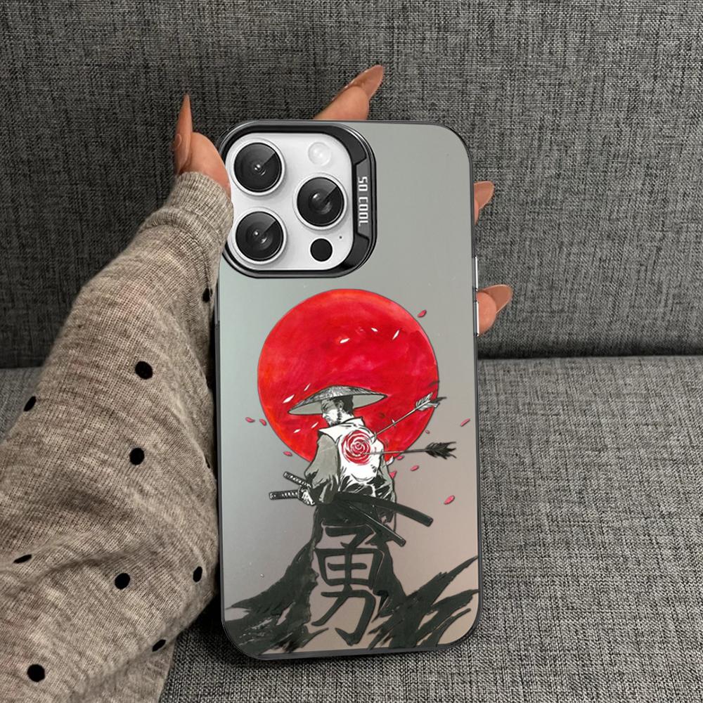 Japan The samurai Ninja Phone Case For iPhone 16 15 14 13 12 11 Pro Max X XR XSMAX 8 7 Plus Matte Shockproof Back Cover