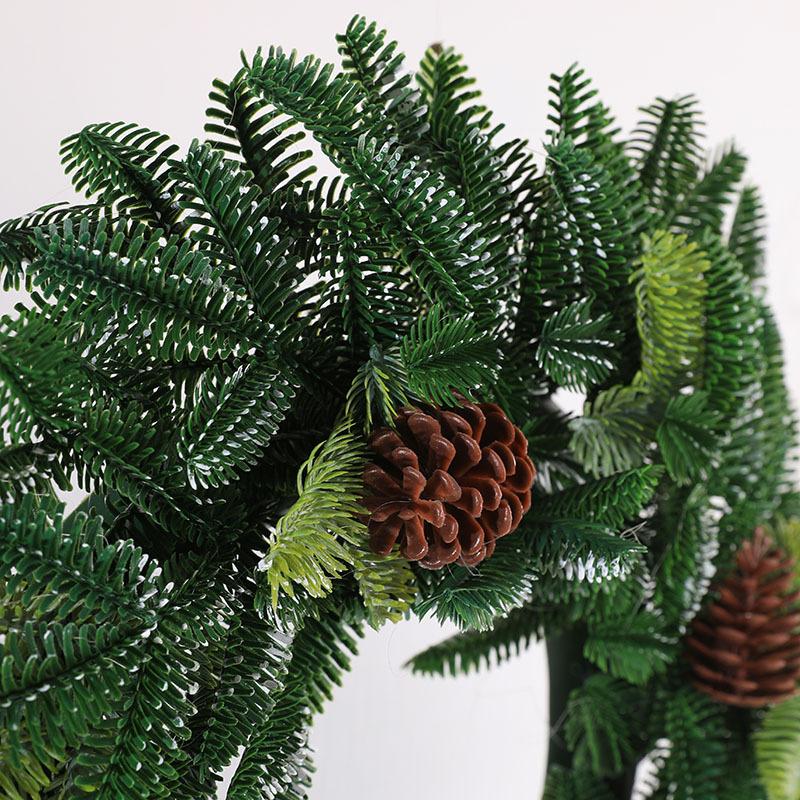 50Cm Artificial Pe Wreath Spring Festival Wreath Christmas Easter Decorations Door Hanging American Country Christmas Tree