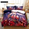 3D Print Fashion Kawaii Nakiri Ayame Bedding Set Boys Girls Twin Queen Full Size Duvet Cover Pillowcase Bed Adult Bedroom