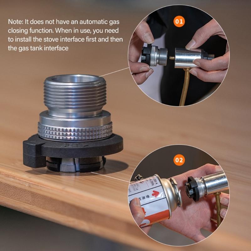 Universals Gas Cylinders Adapter Outdoor Stove Heater Fuels Converter Connectors for Outdoor Amateurs