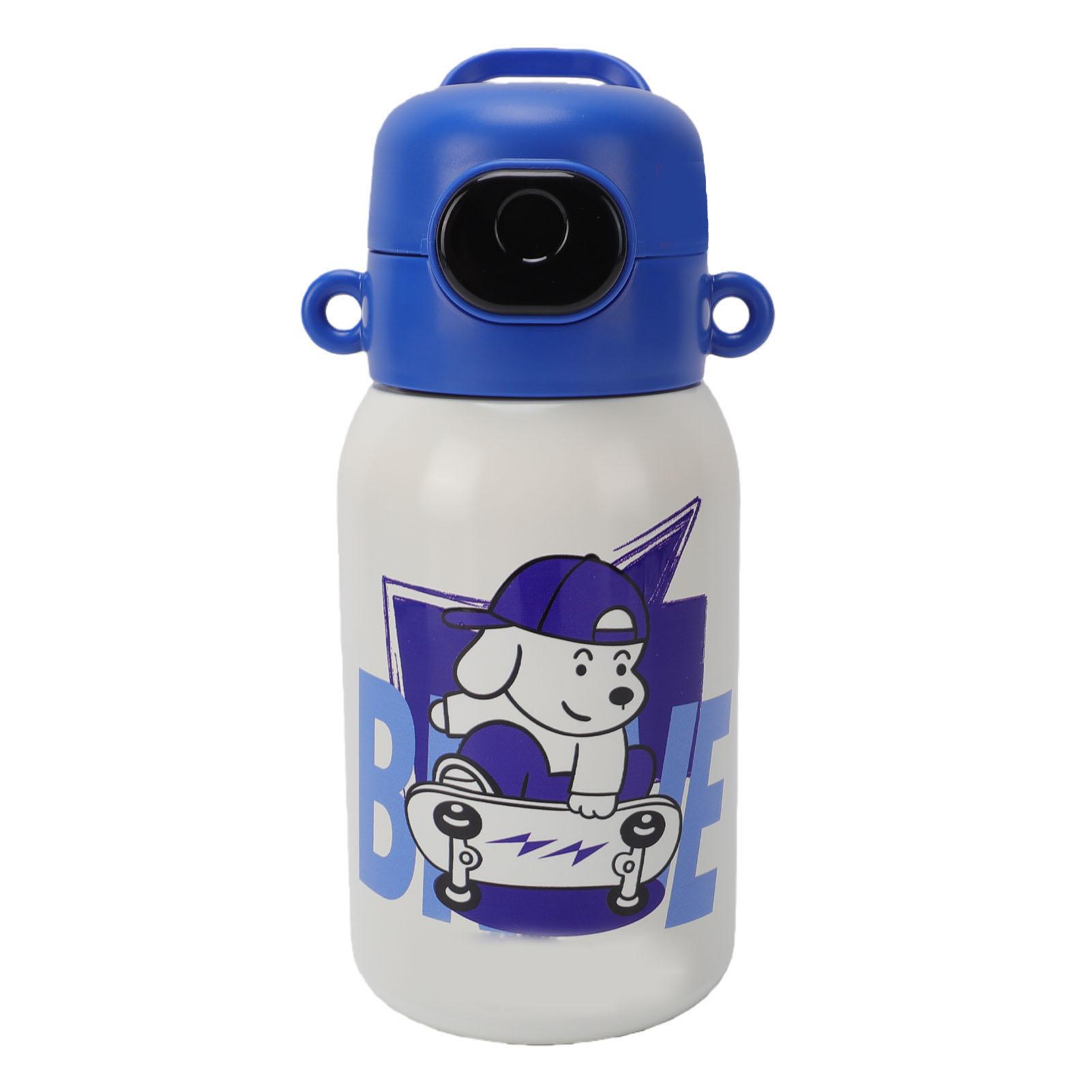 Vacuum Water Bottle Smart Fingerprint Unlock Insulated Cup with Straw for Kindergarten Student Stainless Steel 316 550ml
