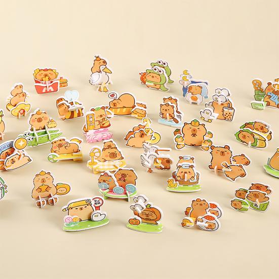 25/30Pcs DIY 3D Animal Puzzle Set Insect Dinosaur Panda Puzzle Assembly Activity Game Kids Educational Jigsaw Toy Classroom Prizes Party Favors