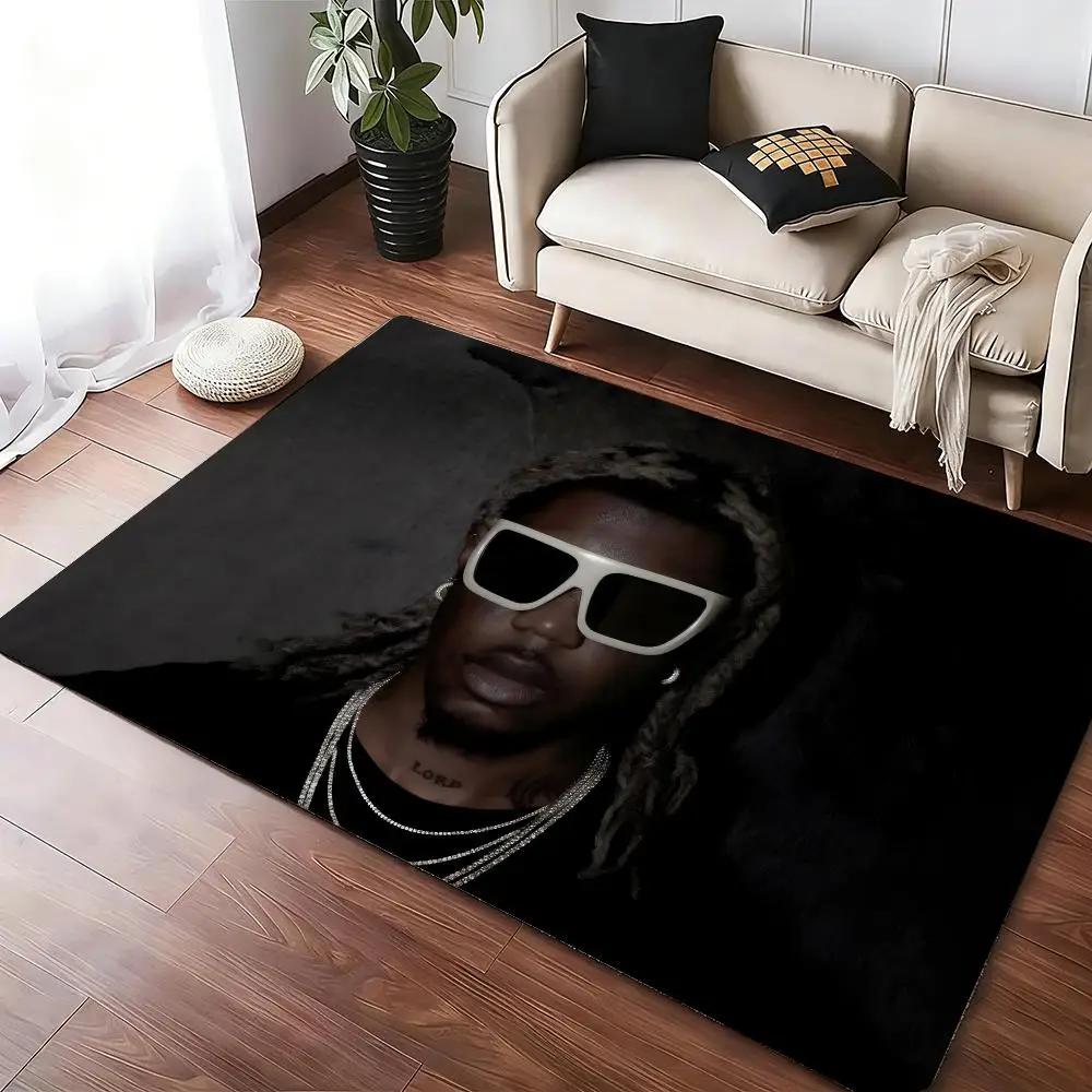 Rapper D-Destroy Lonely Broken Hearts 3 Floor Mat Soft Thickened Non-Slip Bedroom Living Room Door Mat Home Decor Flannel Rugs