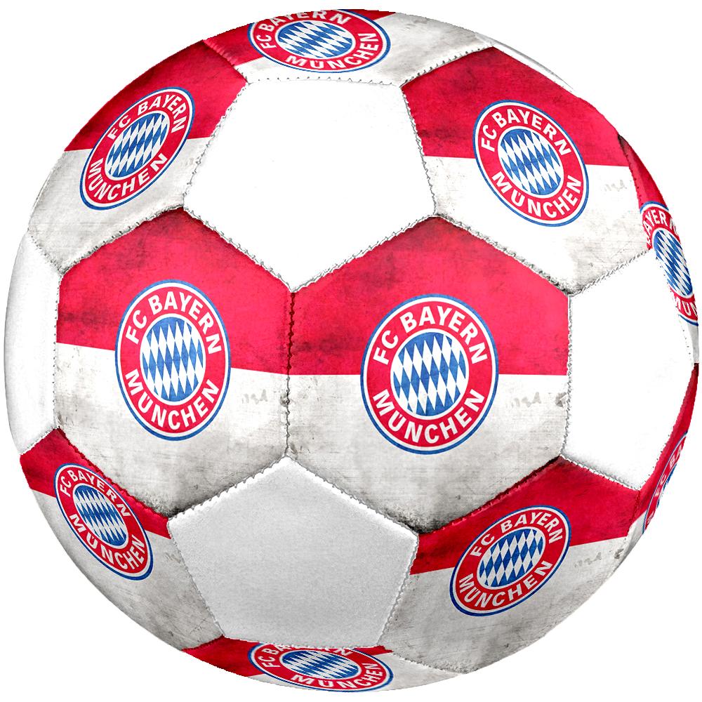 FC Bayern Munich Soccer Ball, Colorful, Suitable for All Ages, Machine-stitched, PVC Material, Competition Grade, Durable and High Bounce
