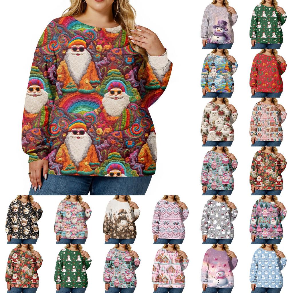 Christmas Sweatshirts For Women Sweater Cute Shirt Fall Pullover Top
