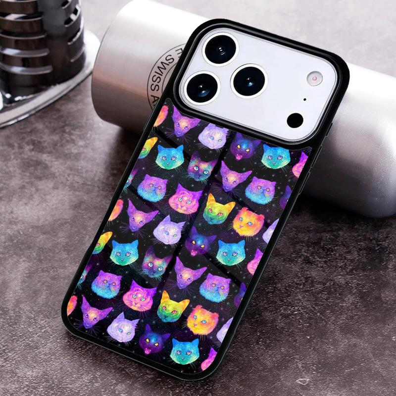 Cartoon Cat Phone Case For iPhone 17 16 15 14 13 12 11 Pro Max Plus 17Air Soft Silicone Cover