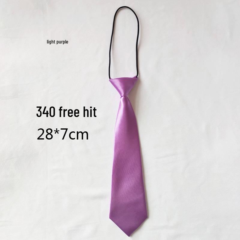 

Однотонный короткий пуловер с милым галстуком для женщин и детей - Повседневный аксессуар для униформы