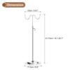 Uxcell Handbag Display Stand, Set of 2, Height Adjustable Tabletop Double Hook Handbag Rack for Retail Boutiques, Silver