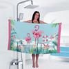1pc flamingo Print towel Sports Quick-Drying Super Absorbent Camping Towel Super Soft Lightweight Gym Swimming Yoga Beach Towel