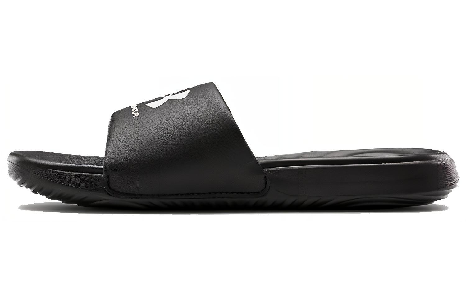 Женские шлепанцы Under Armour Ansa Fixed Slides Черный Белый 3023772-004 38