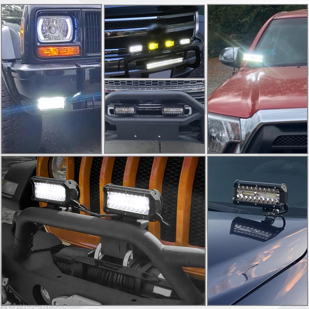 12V 24V LED Bar Offroad Spot Flood Combo LED Light Bar/Work Light for Truck Car SUV 4WD 4x4 Boat ATV Barra LED Headlights