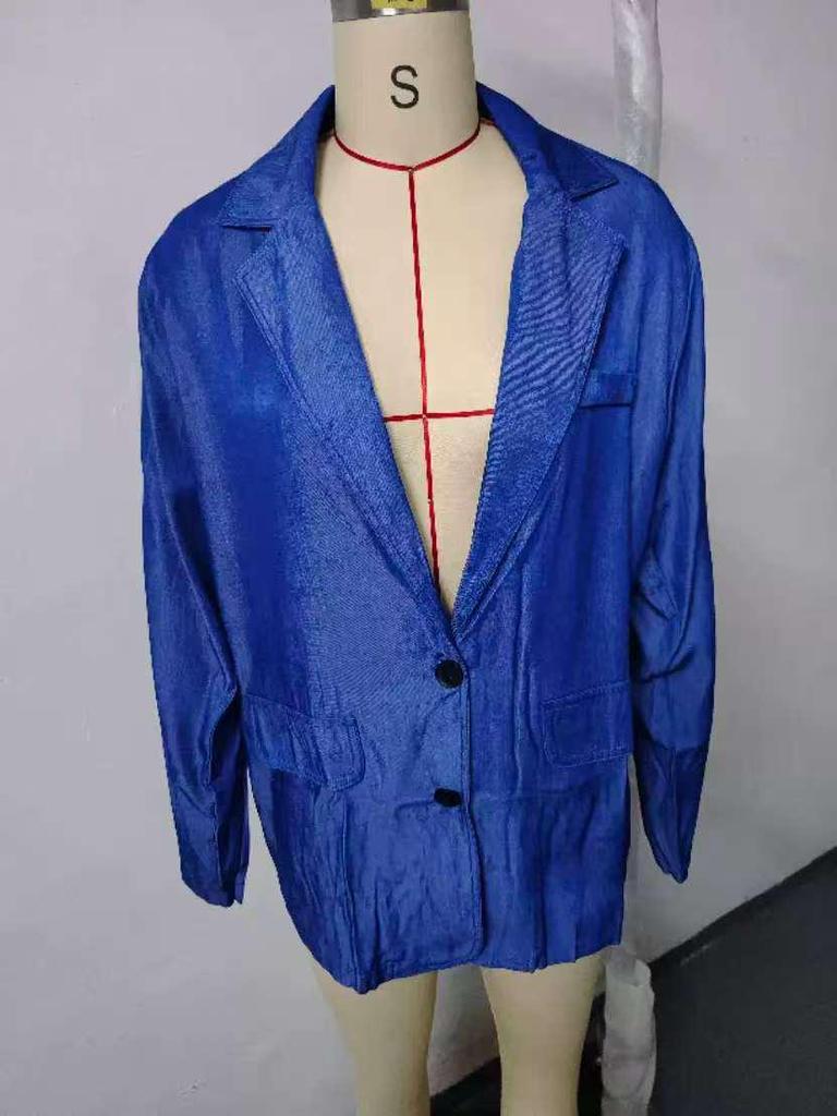 Autumn Casual Loose Lapel Denim Jacket with Suit Collar (2025)