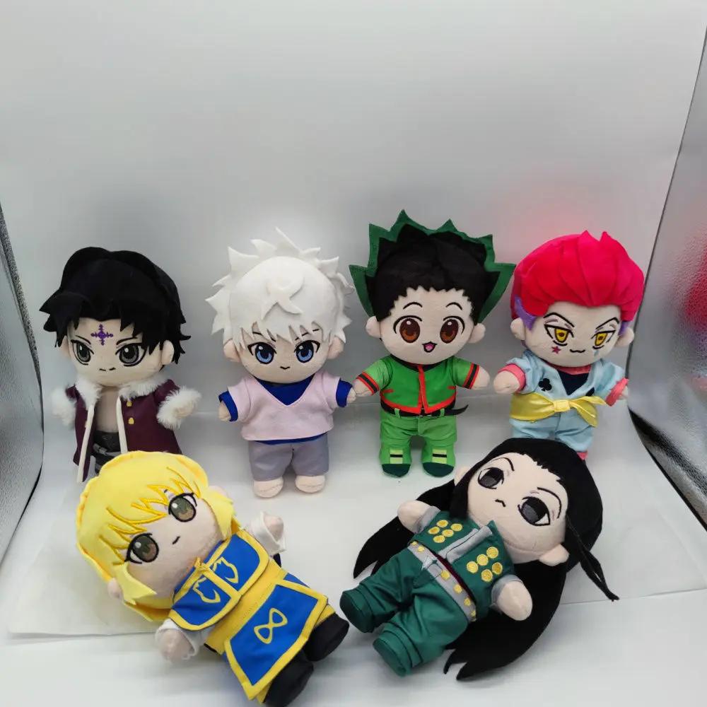 Anime Hunter X Hunter 20cm Cotton Stuffed Doll Zoldyck Killua Kurapika Gon Morow Hisoka Chrollo Dress-up Toys for Children Gift