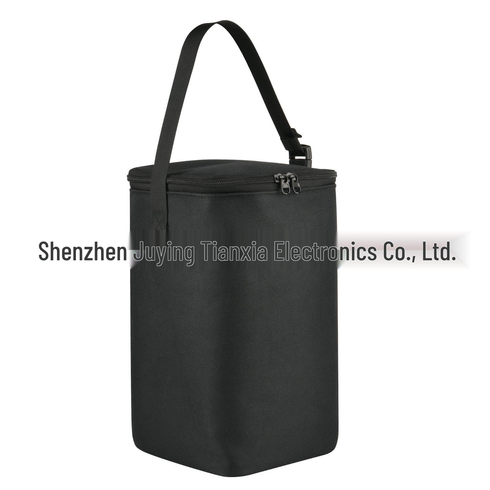 

Insulated Tote Bag for 500ml Snap-on Glass Bottles: Beverage and Red Wine Portable Storage 16.5*16.5*30 cm