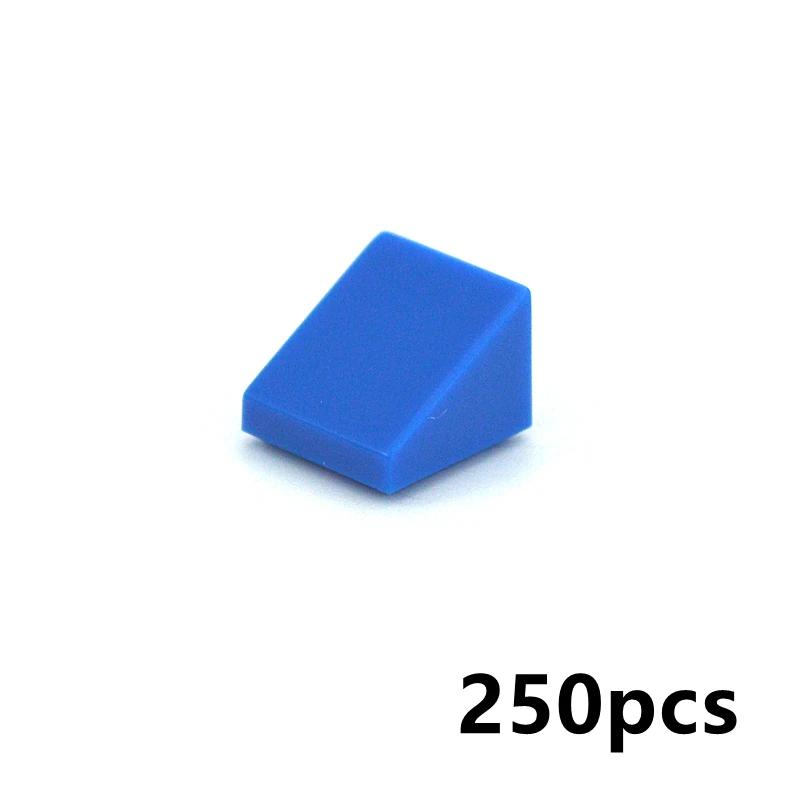250Pcs Color Building Blocks Figure Smooth Slope Bevel Bricks 54200 1x1 Educational Creative Size Compatible With Toys for Child