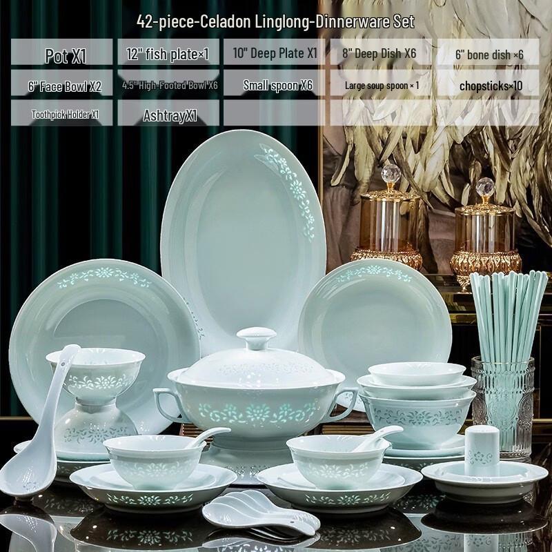 Linglong Porcelain Dinnerware Set