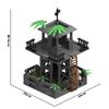 MOC Ruins Base Prison Bunker Fortress Scene Accessories Children's Building Block Toys
