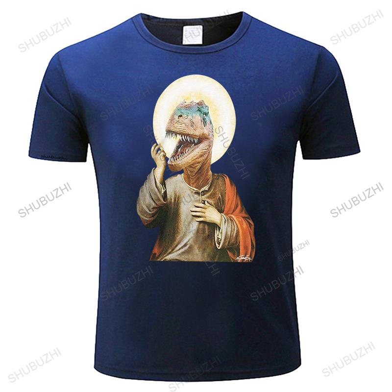 Mens Raptor Jesus Funny Cotton Vintage Tshirt Cartoon T Shirt Men Unisex New Fashion Tshirt Loose Size Top Funny