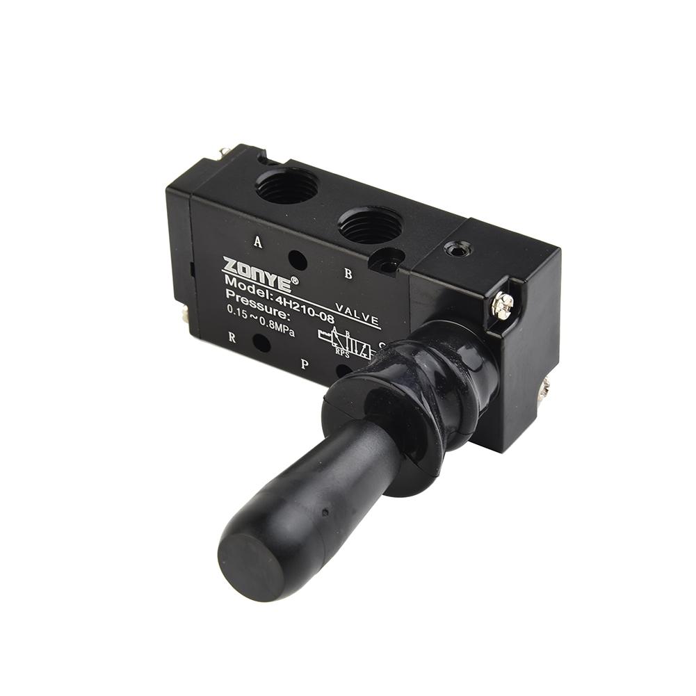 Hand Air Valve Pull Pneumatic 4H210-08 5 Port 2 Position 1/4In 1/4Inches