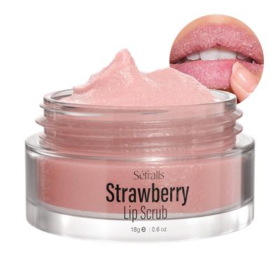 Strawberry Lip Scrub 18g Lips Care Nourishing and Moisturizing Lip Care Exfoliating Scrub