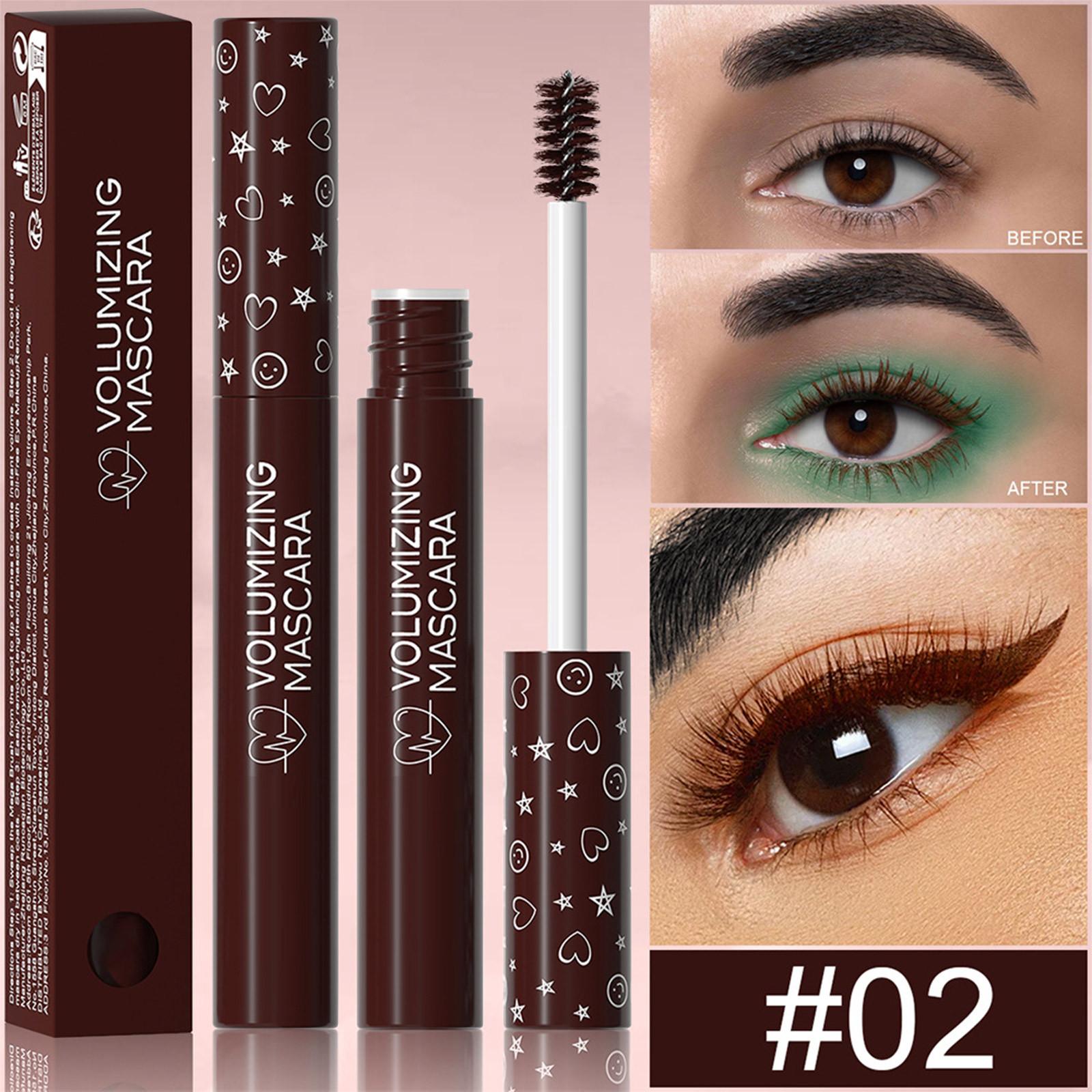 

0,25 мл цветная тушь для ресниц набор, цветная водостойкая тушь для ресниц стойкая тушь для женщин Хэллоуин макияж глаз One Size кофейный