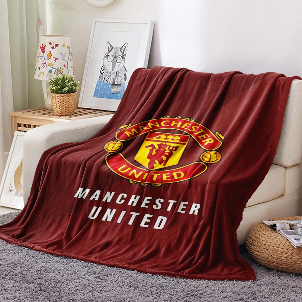 Man Utd Print FlAannel Blanket, High quality Comfortable for All Seasons, Home Decor, Warmth and Comfort